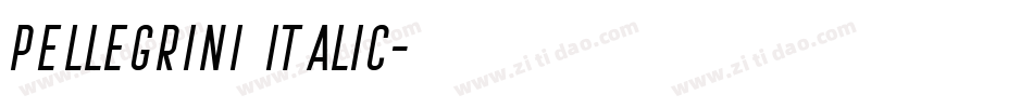 Pellegrini Italic字体转换